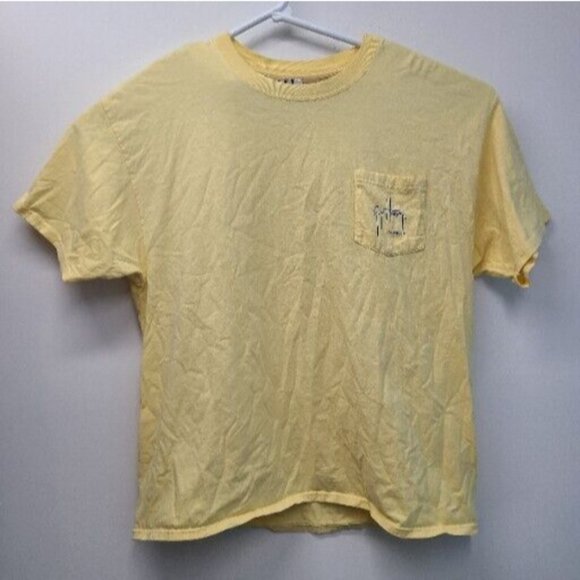 Guy Harvey T Shirt Mens Size XL Yellow Marlin Graphic Casual Short Sleeve - Picture 3 of 5
